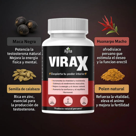 VIRAX– Energía, vitalidad y rendimiento masculino natural
